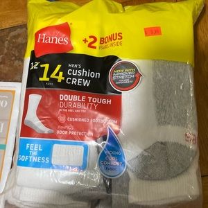Men’s Hanes Socks 14 Pairs s 6-12